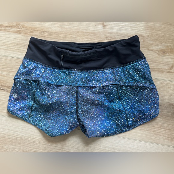 Lululemon Speed Short (4-way Stretch 2 1/2") Strive Multi Black / Black - Picture 8 of 11